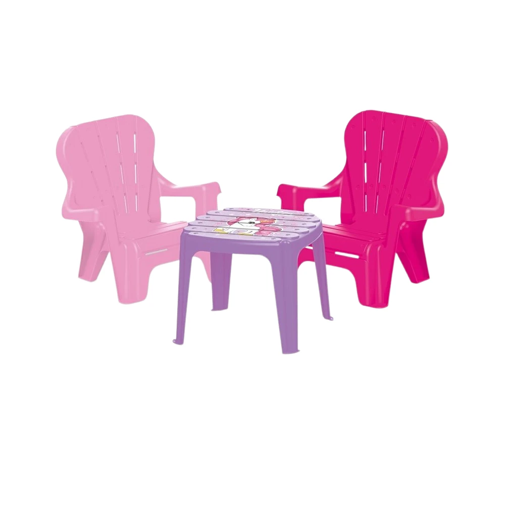 Decoratiuni si mobila - Set masa cu scaune DOLU Unicorn, copii 2 ani+