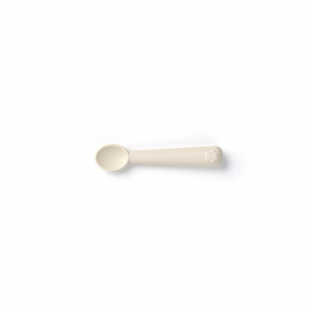Set de masa, Jane, Din silicon, 2 piese, Cu bol si lingurita, BPA Free, Sand [3]