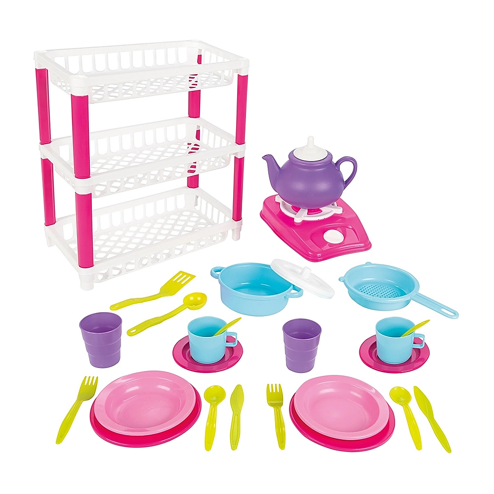 Accesorii pentru bucatarie - Set de servit ceaiul Pilsan Hamarat Three-Tier Dish Rack