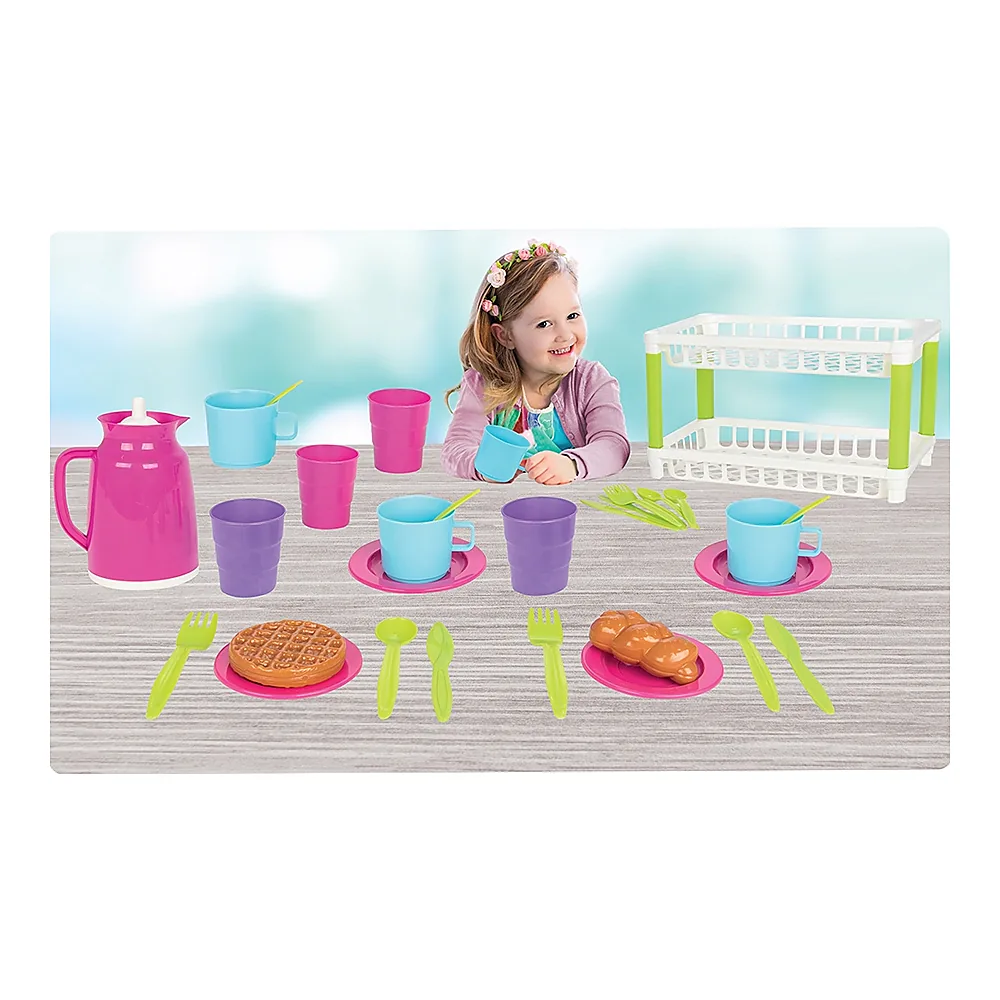 Set de servit ceaiul Pilsan Hamarat Two-Tier Tea pink [1]