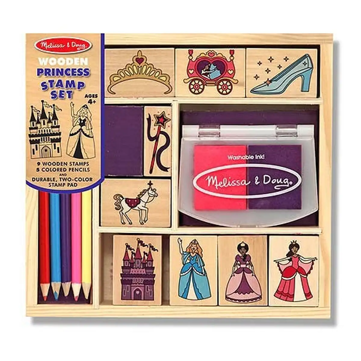 Stampile si abtibilduri - Set de stampile Printese Melissa and Doug