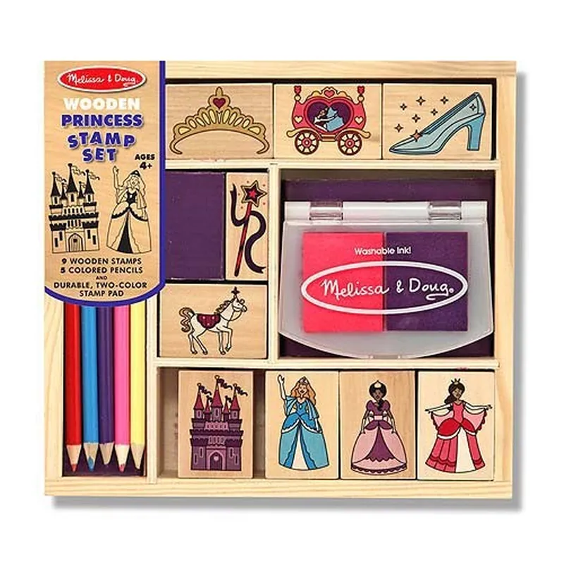 Stampile si abtibilduri - Set de stampile Printese Melissa and Doug