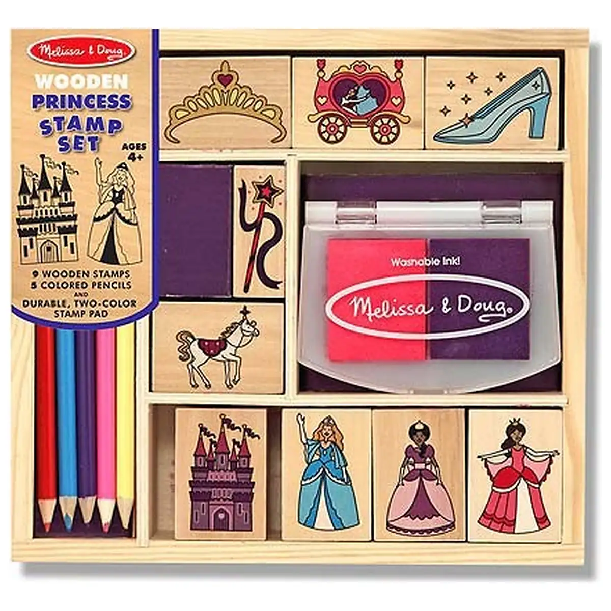 Stampile si abtibilduri - Set de stampile Printese Melissa and Doug