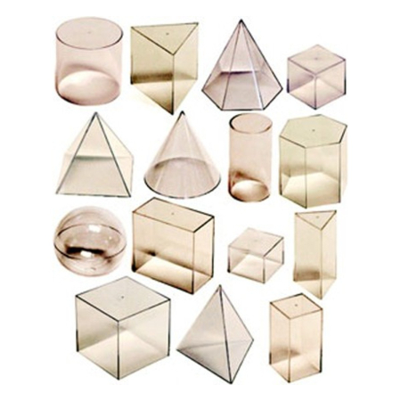 Jucarii educative - Set didactic corpuri geometrice Miniland 15 piese