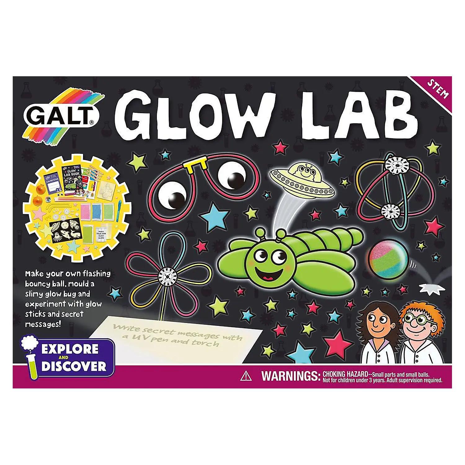 Jucarii educative - Set experimente - Glow lab