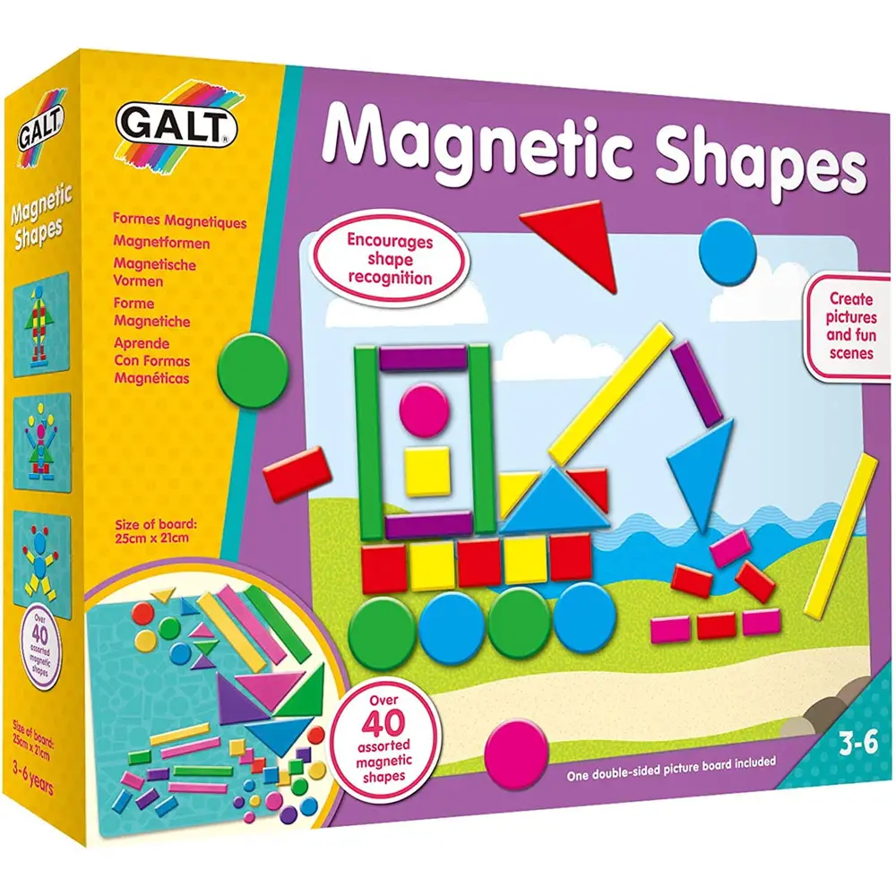 Constructii, cuburi, forme si culori - Set - forme magnetice
