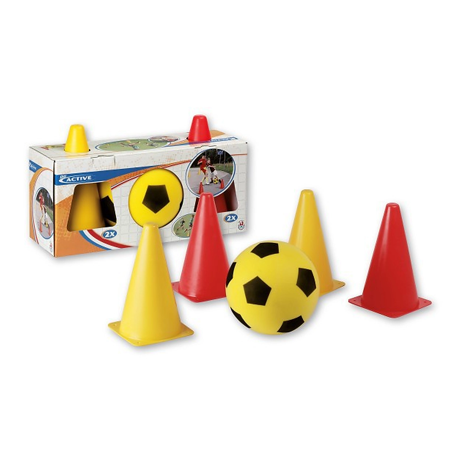 Jucarii exterior - Set fotbal cu jaloane Androni Giocattoli