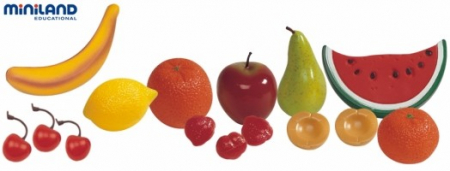 Set fructe din plastic Miniland 15 buc [0]