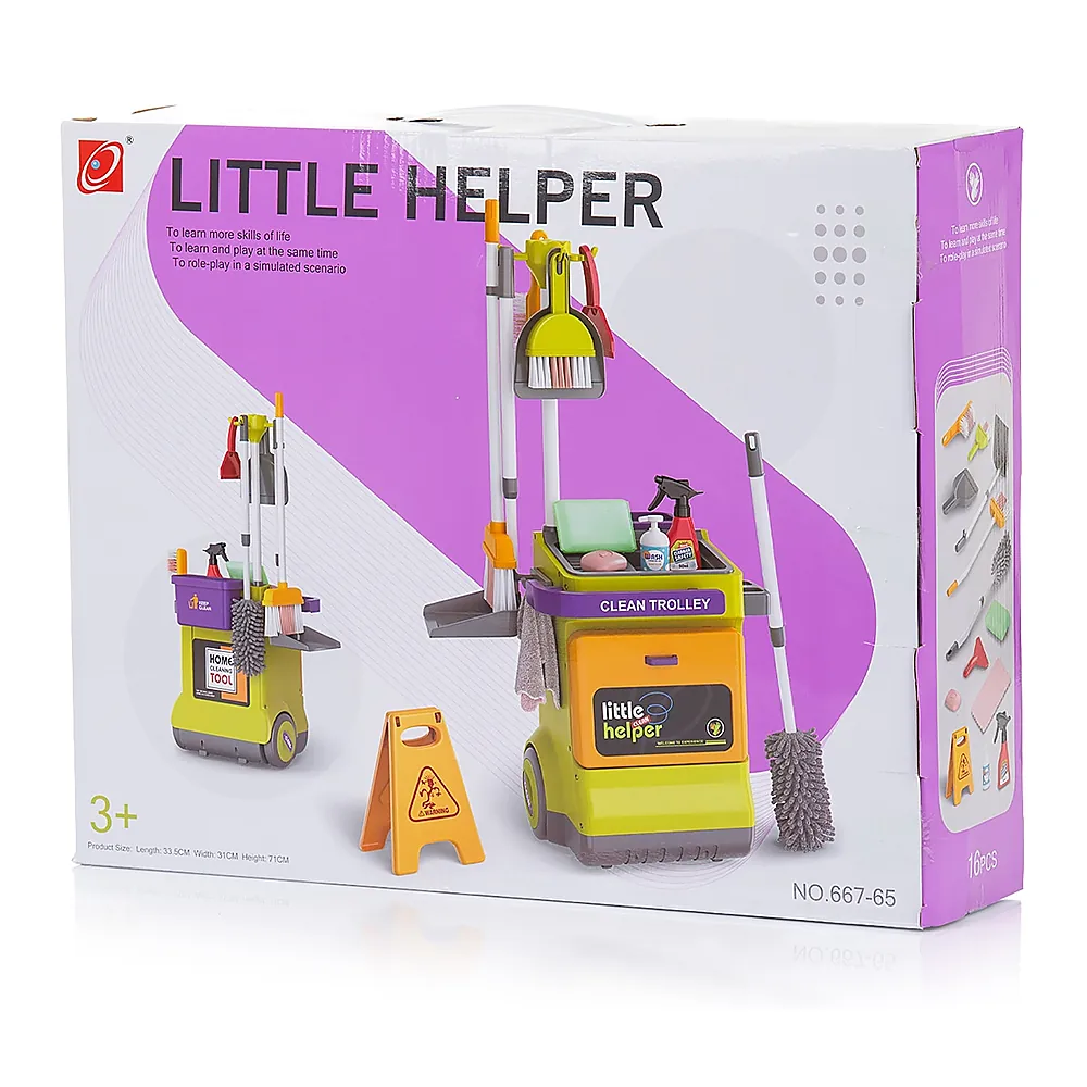 Set jucarie Chipolino Cleaning Trolley cu 16 accesorii [8]