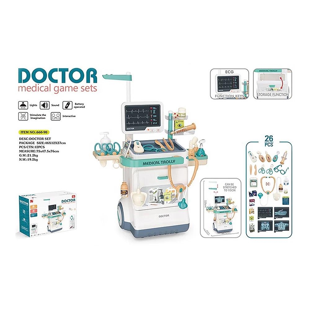 Set jucarie Chipolino Doctor cu lumini, sunete si 26 accesorii [7]