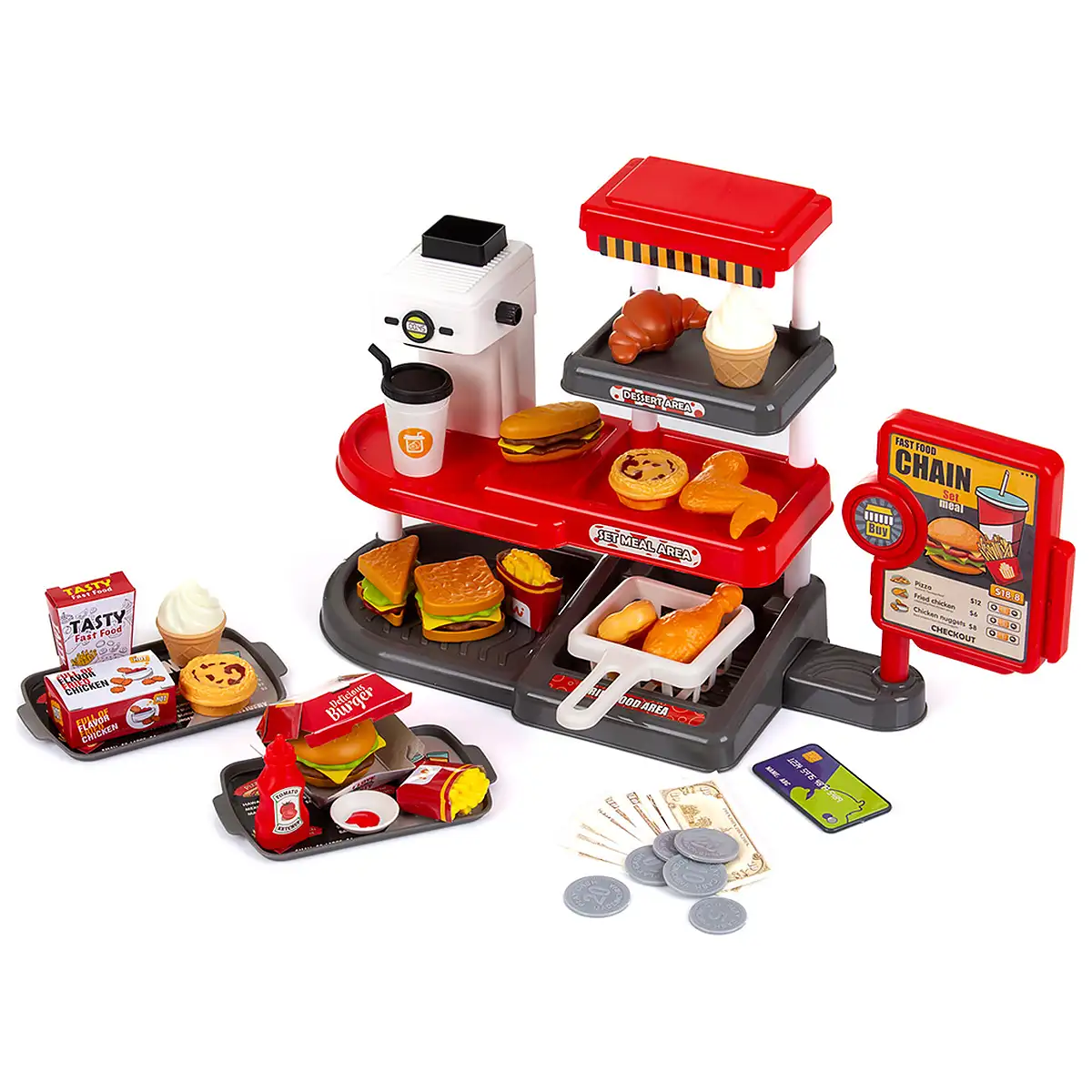 Set jucarie Chipolino Fast Food cu sunete si 71 accesorii [1]