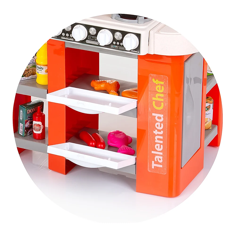 Set jucarie Chipolino Kitchen 84 cm cu sistem de curgere apa, lumini, sunete si 79 accesorii [8]