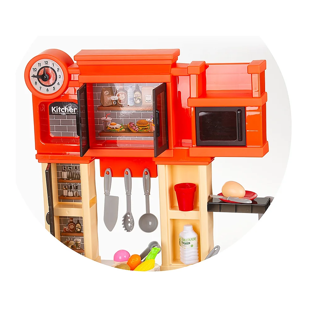 Set jucarie Chipolino Kitchen 84 cm cu sistem de curgere apa, lumini, sunete si 79 accesorii [7]