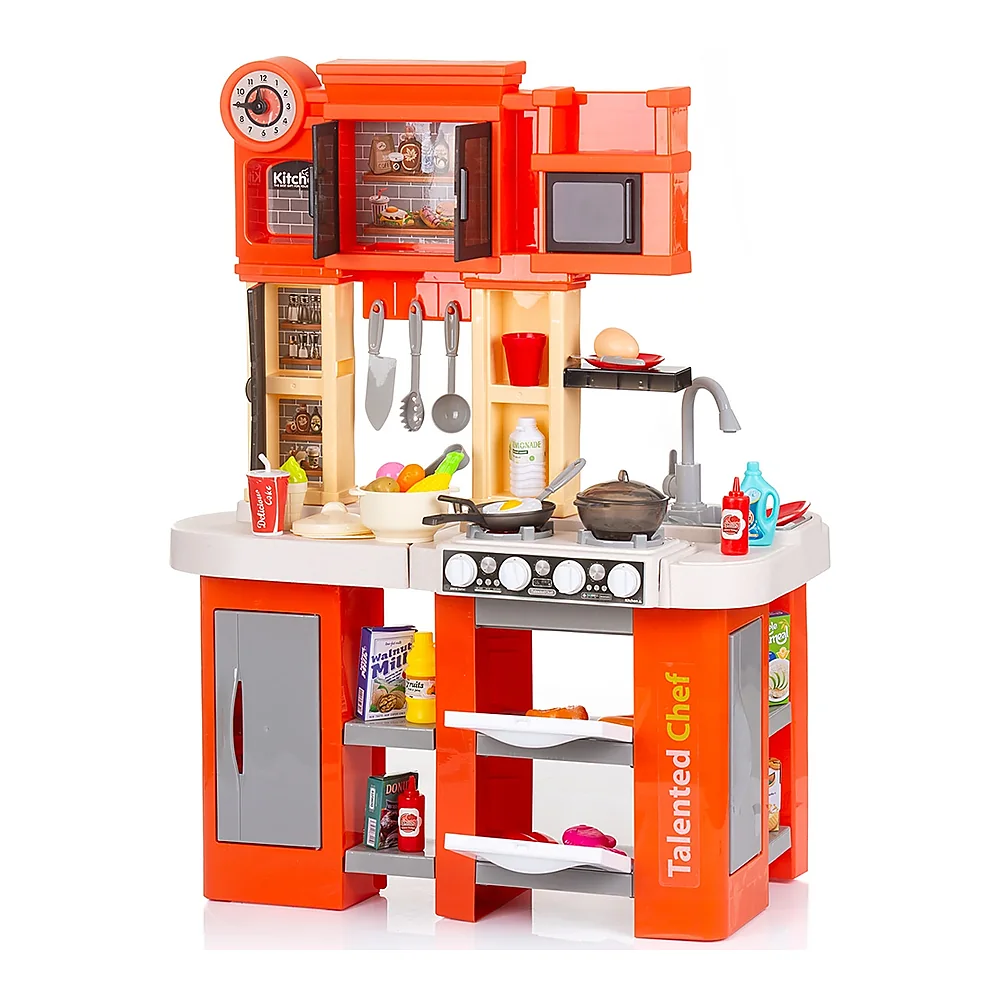 Set jucarie Chipolino Kitchen 84 cm cu sistem de curgere apa, lumini, sunete si 79 accesorii [1]
