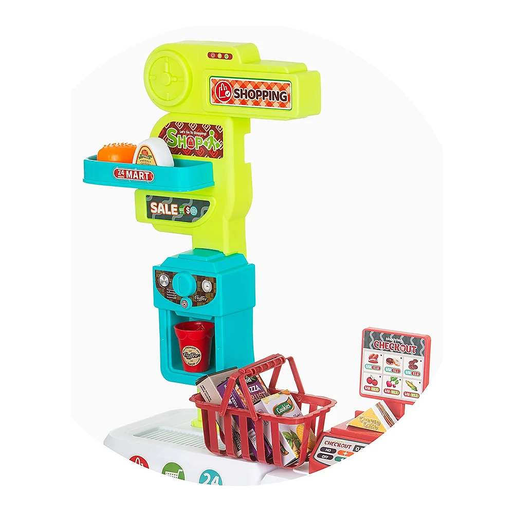 Set jucarie Supermarket 87 cm cu lumini, sunete si 81 accesorii, Chipolino [8]