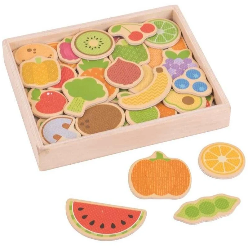 Fructe, legume, alimente - Set magnetic - Fructe si Legume