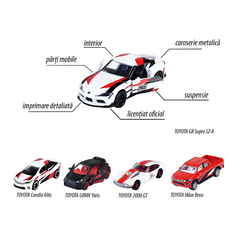 Set Majorette Toyota Racing cu 5 masinute [3]