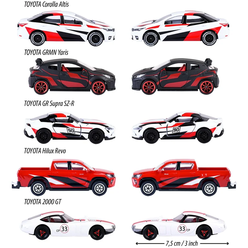 Set Majorette Toyota Racing cu 5 masinute [2]