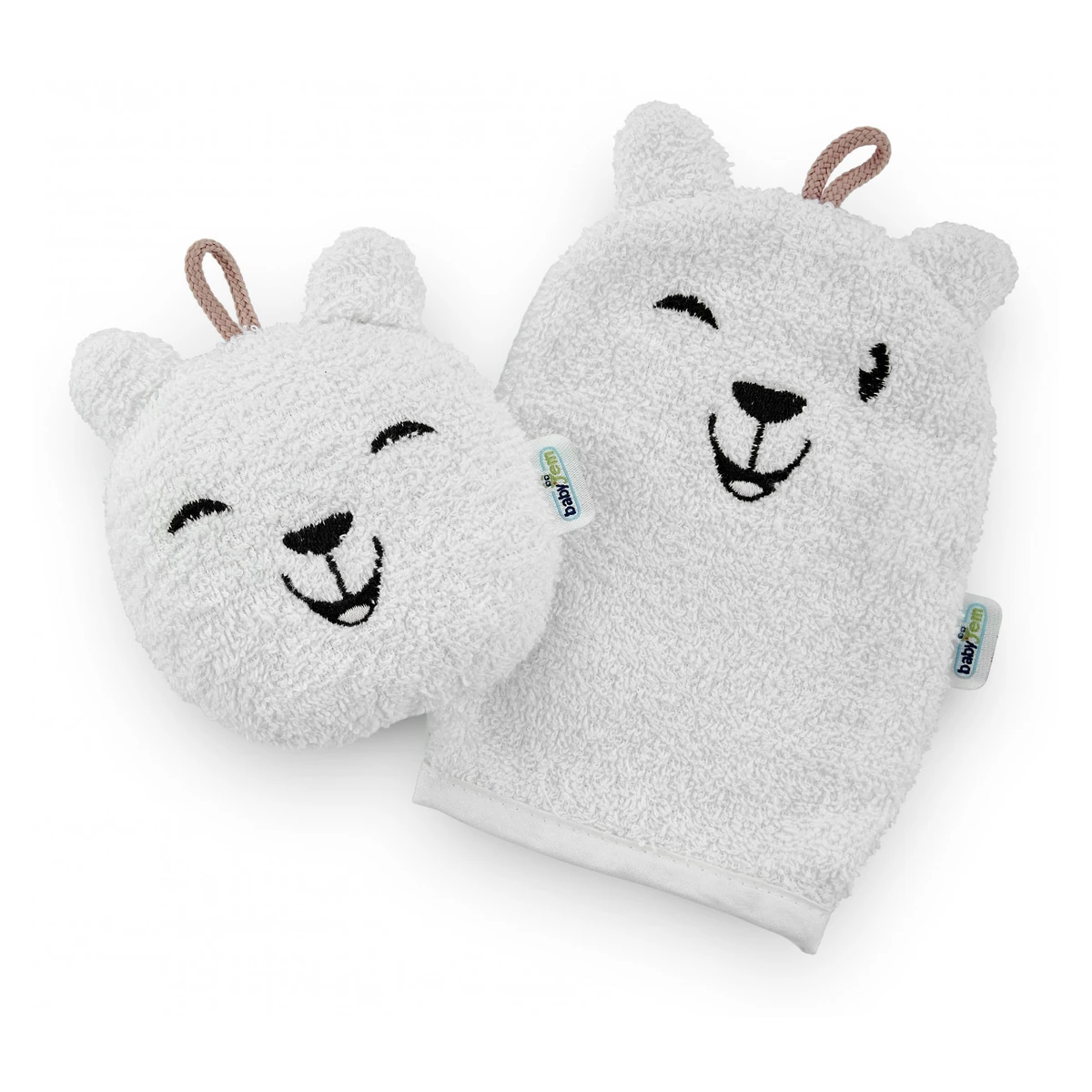 Baita celor mici - Set manusa si buretel de baie Ursulet, BabyJem