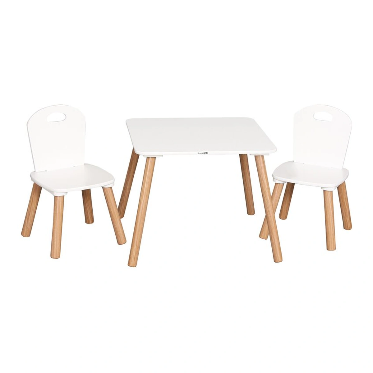 Masute si scaunele - Set masuta si doua scaune, FreeON, Athena, , Din lemn, Alb 6 ani