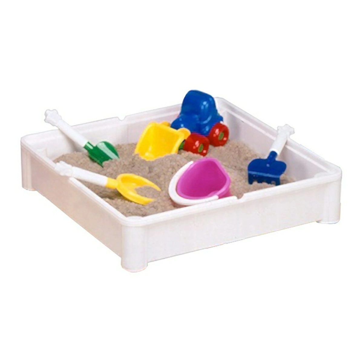 Set masuta si doua scaune, New Baby, , Pink, Parte reversibila pentru Lego Duplo [6]