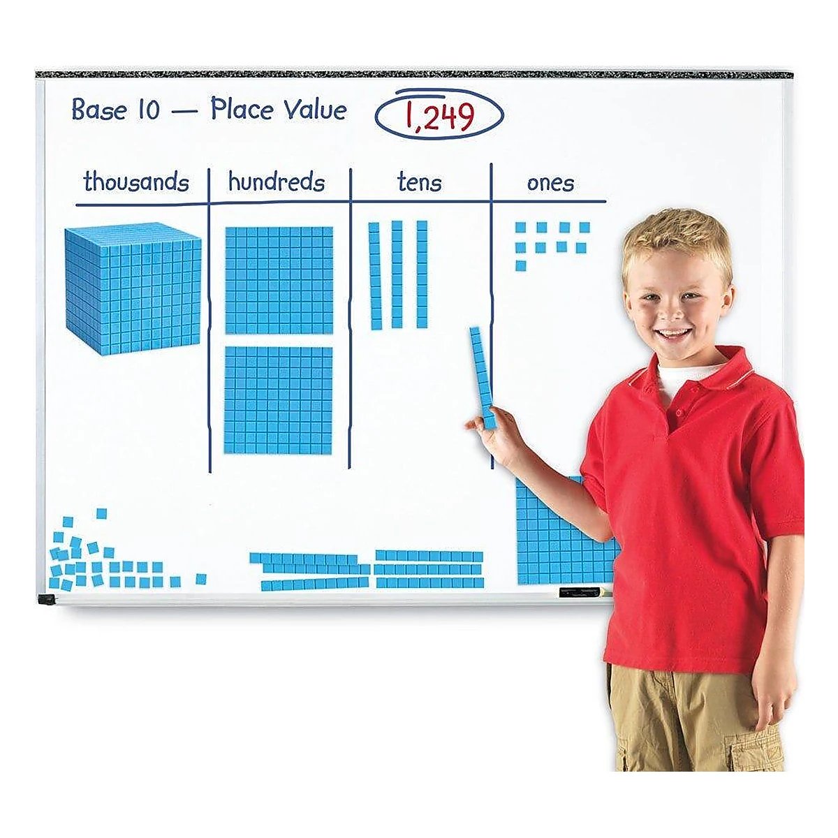 Jocuri si creativitate - Set matematic magnetic - Modele in baza 10