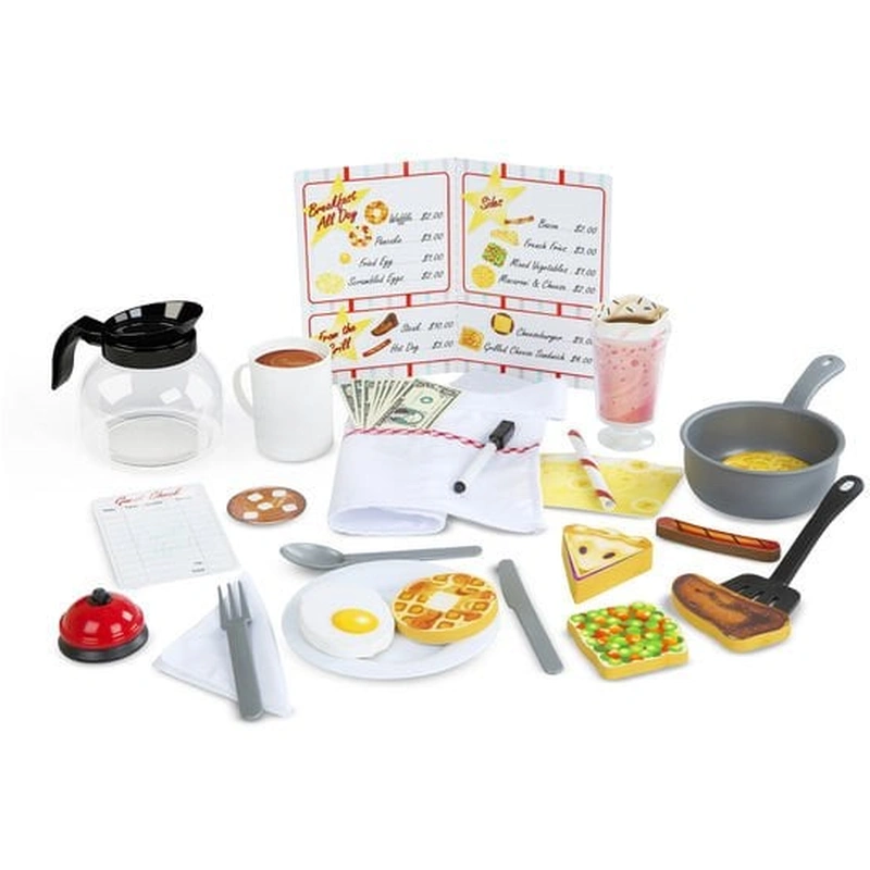 Accesorii pentru bucatarie - Set Ne jucam de-a Restaurantul - Melissa & Doug