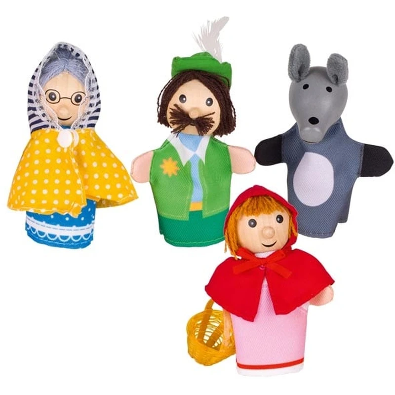Jucarii - Set papusi de deget - SCUFITA ROSIE