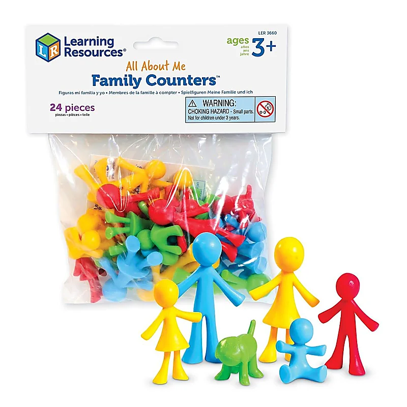 Set pentru sortat si numarat - Familia mea Learning Resources 7 ani [2]