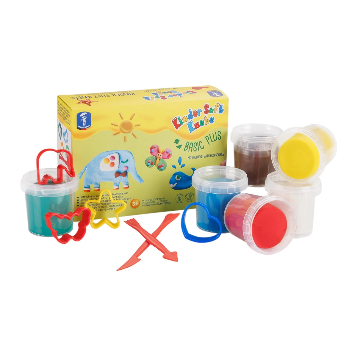 Desen, pictura si modelare - Plastilina Kinder Basic Plus 3 ani+ | Creativitate si joaca