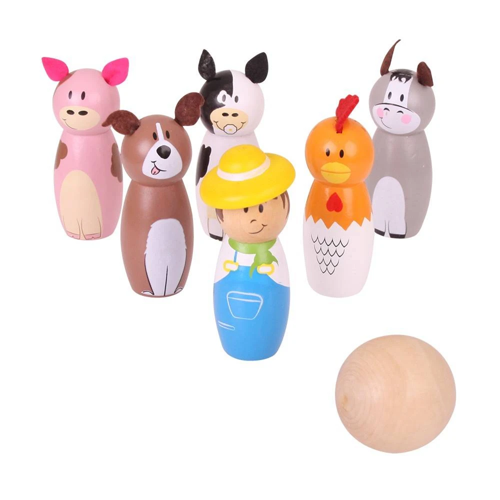 Jucarii - Set popice - Animale de la ferma