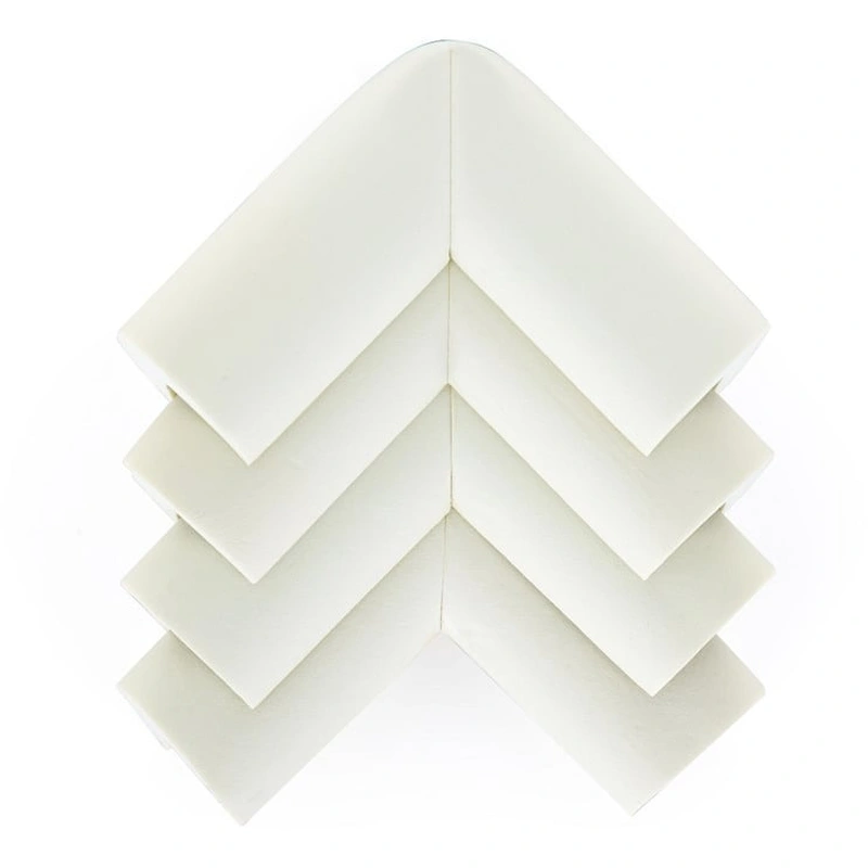 Camera copilului - Set protectii pentru colturi ascutite, Absorbtie a socurilor, Din spuma, Cu adeziv, 5 x 5 x 2 cm, 4 bucati, Alb