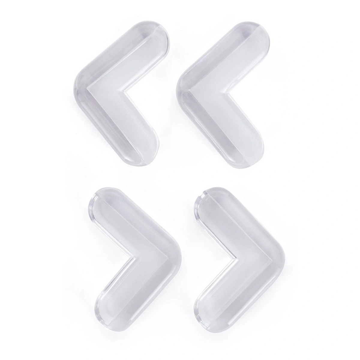 Protectii si seturi de siguranta - Set protectii pentru colturi ascutite, Usor de instalat, 4 x 4 x 1.5 cm, 4 bucati, Transparent