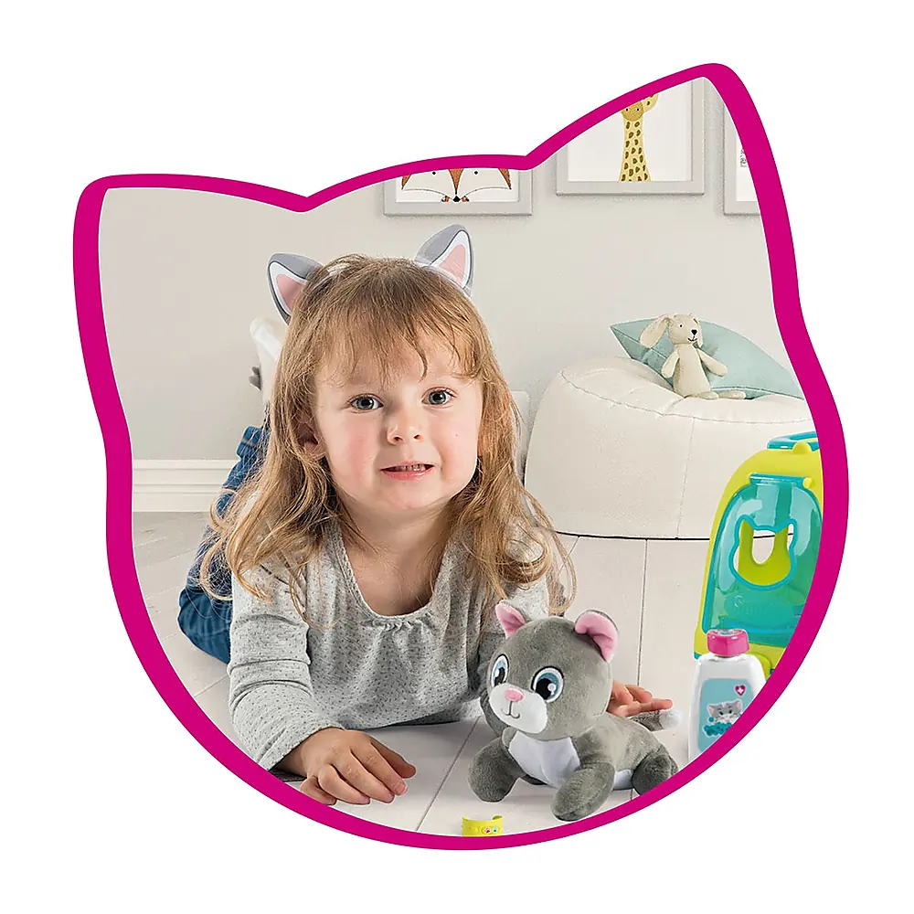 Set Smoby Veterinary Case, trusa veterinar cu pisica, cusca de transport si accesorii [4]