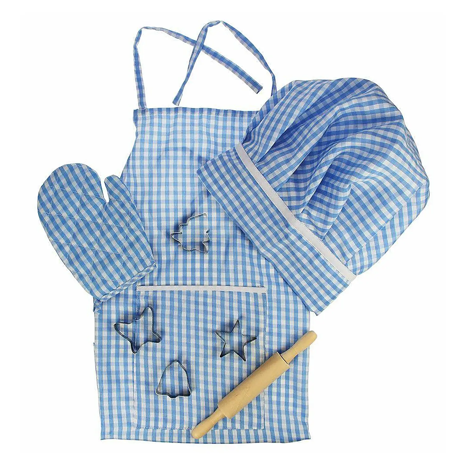 Bucatarii si supermarket - Set sortulet si accesorii - Albastru