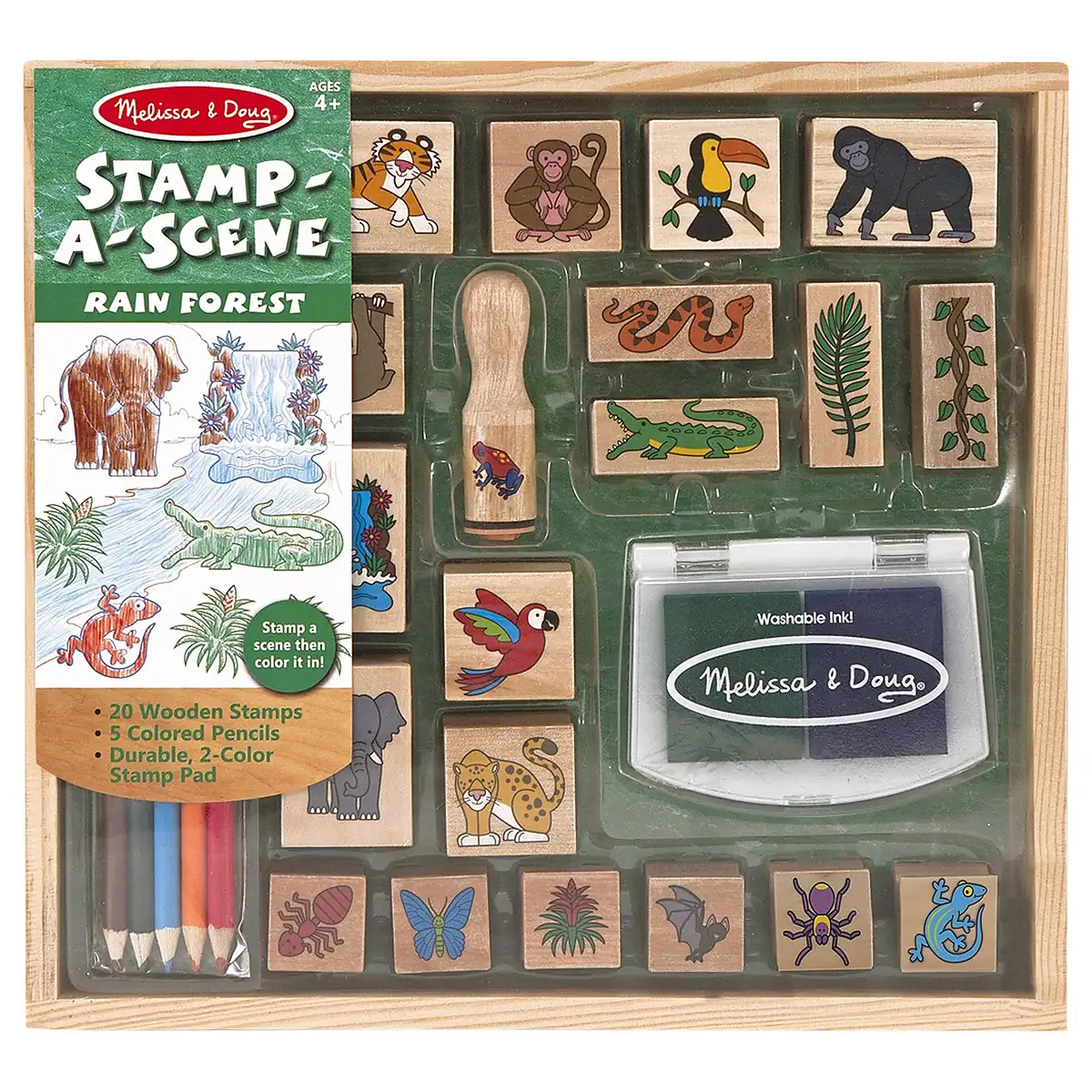 Stampile si abtibilduri - Set stampile Jungla Melissa and Doug