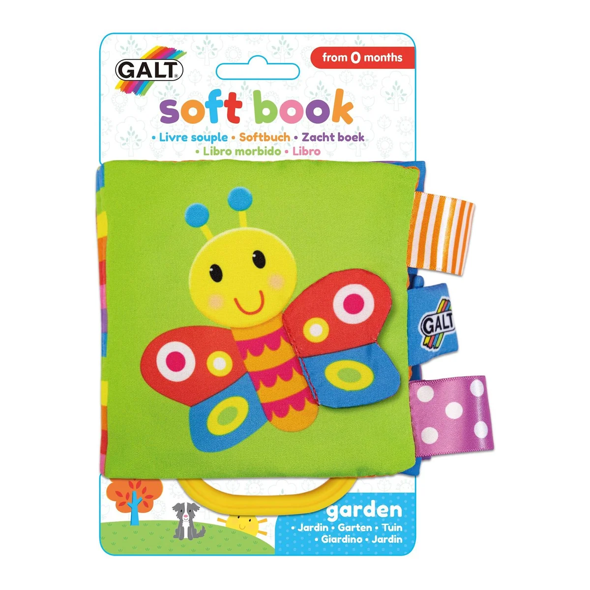 Jucarii interactive - Soft Book: Carticica moale Garden