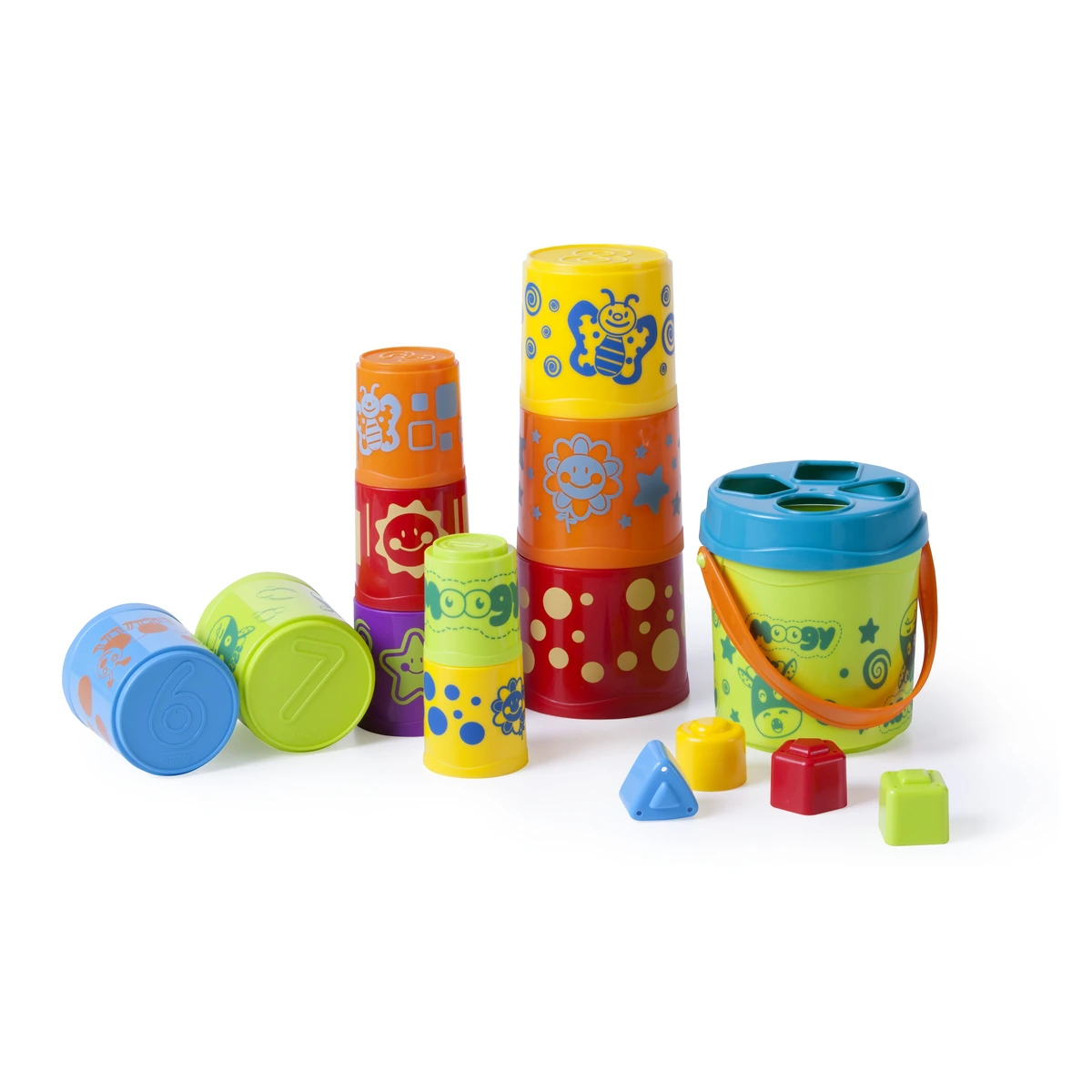 Constructii, cuburi, forme si culori - Sortator de forme Giantte Moogy - Miniland