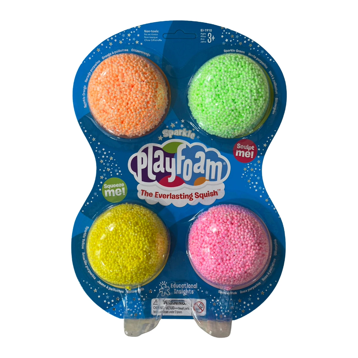 Desen, pictura si modelare - Spuma de modelat cu sclipici - set 4