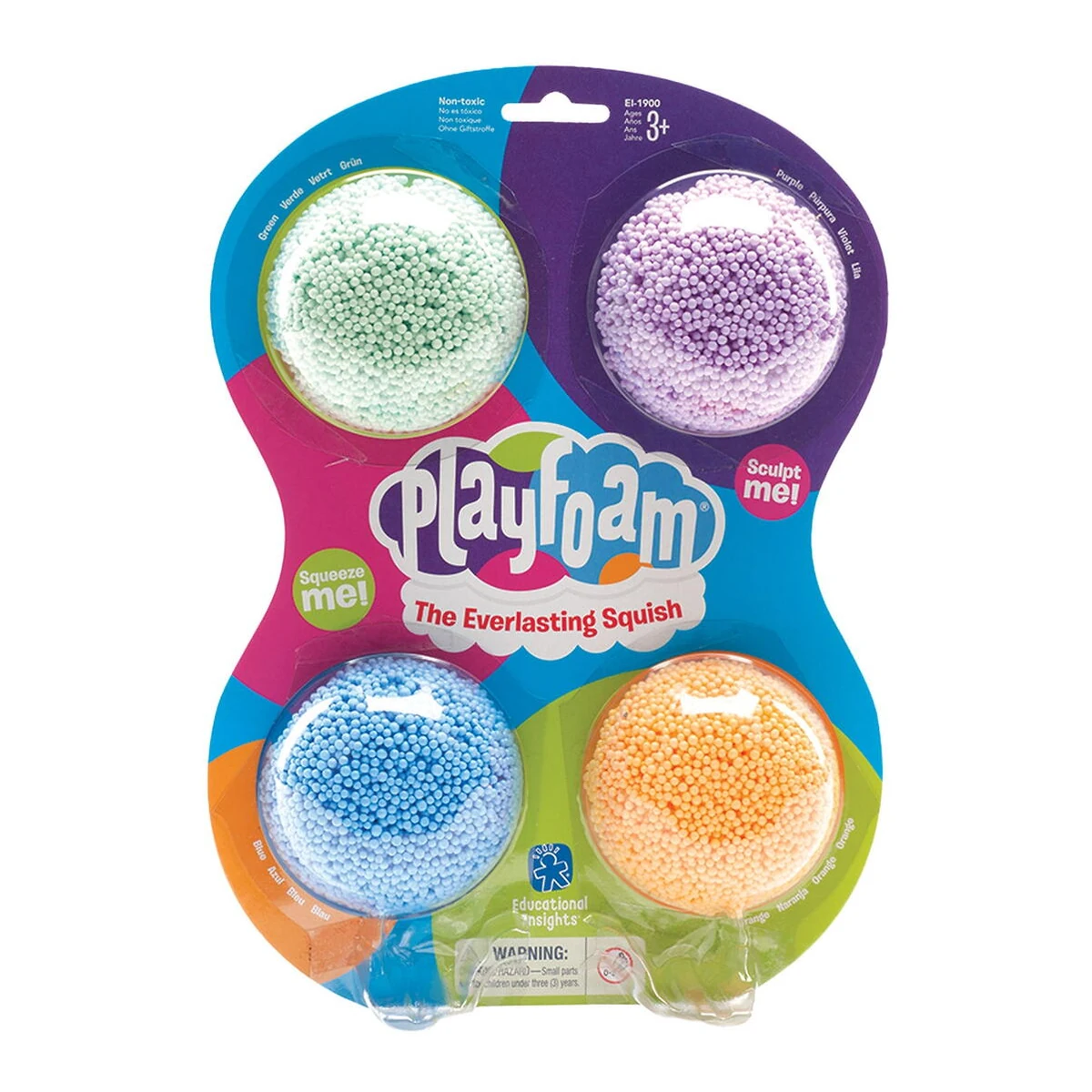 Desen, pictura si modelare - Spuma de modelat - set 4 buc