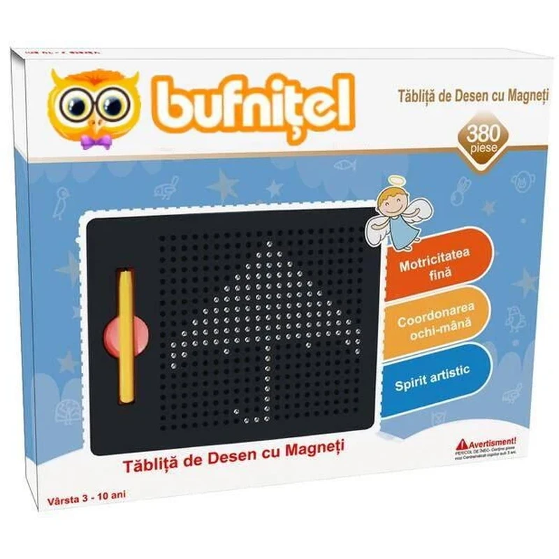 Jocuri de indemanare - Tablita de desen cu magneti - 380 piese