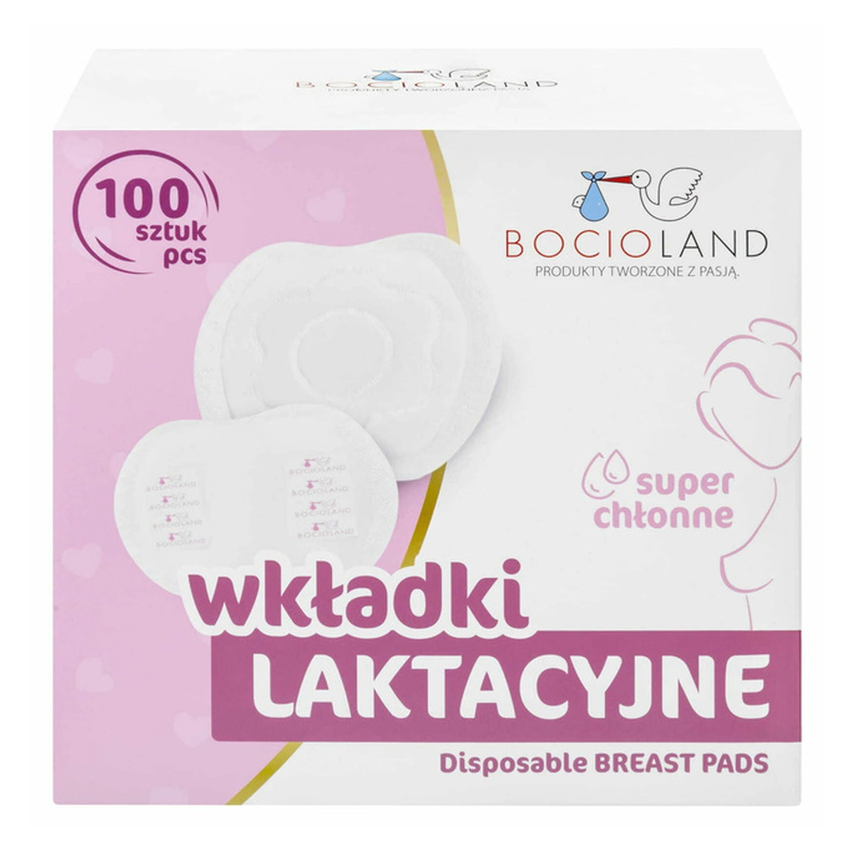 Alaptarea bebelusului - Tampoane pentru san, Set 100 bucati, Ambalate individual, Cu banda adeziva pentru o fixare usoara