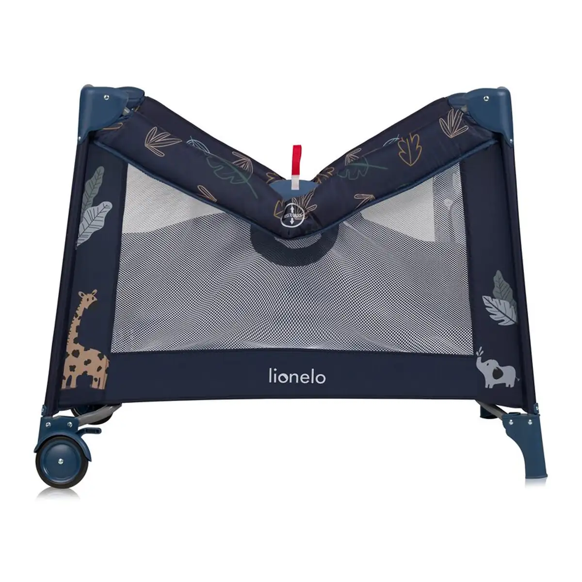 Tarc de joaca copii, Lionelo, Bonnie, Pana la 15 kg, 100 x 100 cm, Cu roti, Cu salteluta din spuma, Albastru 36 luni [4]