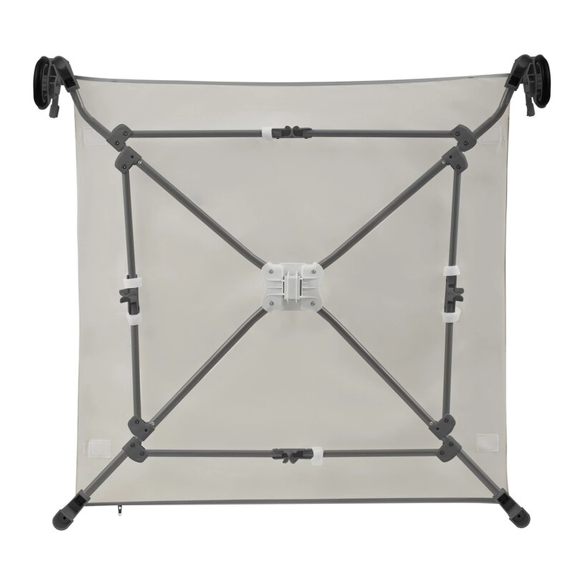 Tarc de joaca copii, Lionelo, Bonnie, Pana la 15 kg, 100 x 100 cm, Grey Stone 36 luni [12]