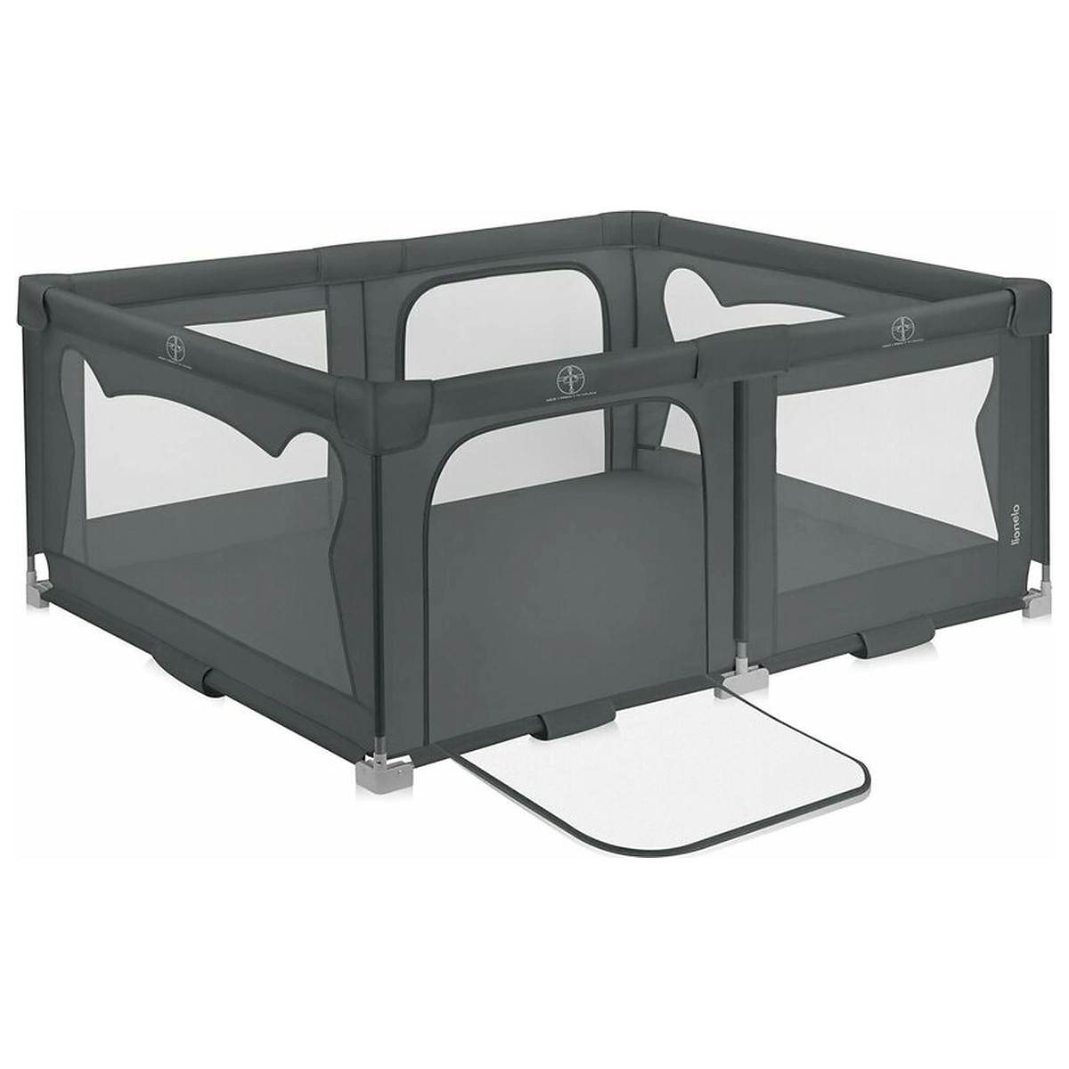 Tarcuri de joaca - Tarc de joaca copii, Lionelo, Florence Easy Fold, 150 x 180 x 75 cm, Pliere, depliere automata, Include geanta de transport, Din plasa, Cu doua intrari laterale, 0-48 luni,
