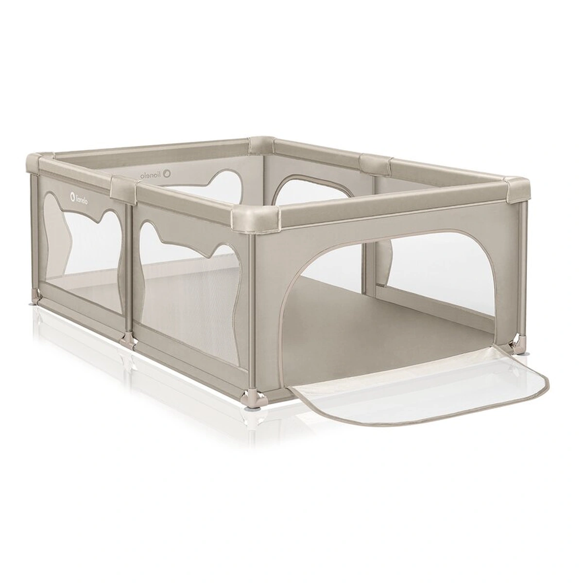 Tarcuri de joaca - Tarc de joaca copii, Lionelo, Willow, 127 x 187 cm, Cu doua intrari laterale si fermoar