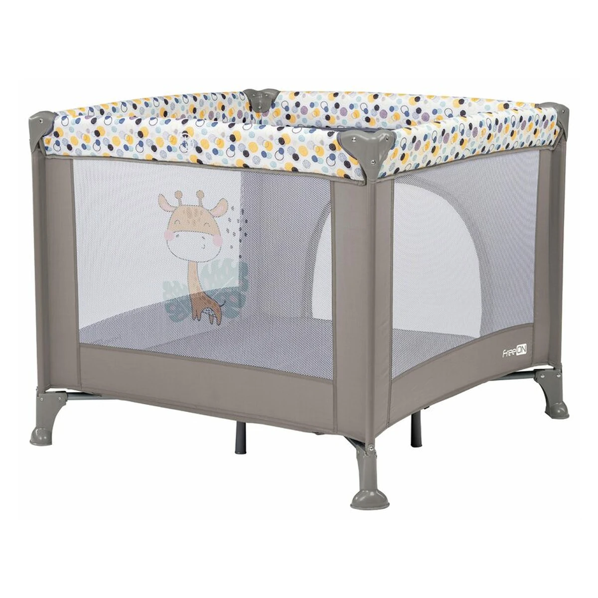 Tarcuri de joaca - Tarc de joaca, FreeON, Pliabil, 93x93x87 cm, Gri