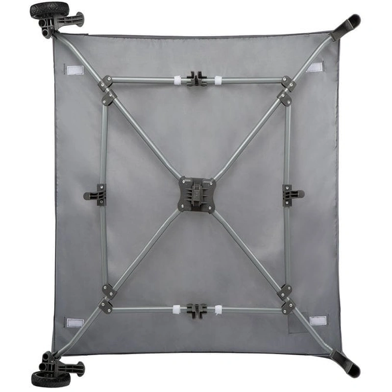 Lionelo - Tarc de joaca Lene, Cu roti, Cu intrare laterala cu fermoar, 100 x 100 cm, Conform cu standardul europeane de securitate EN12227, Grey Scandi [8]
