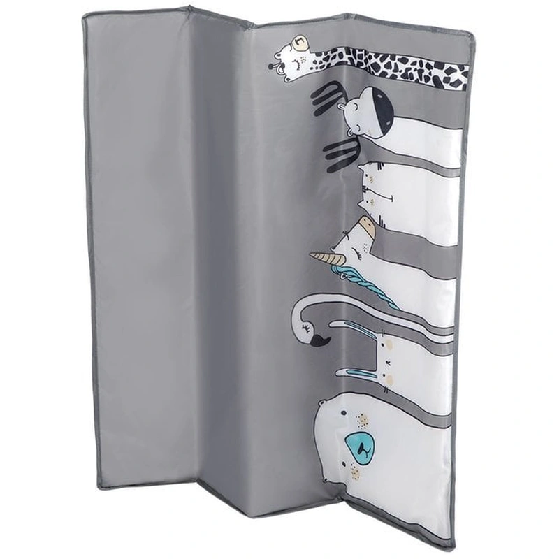 Lionelo - Tarc de joaca Lene, Cu roti, Cu intrare laterala cu fermoar, 100 x 100 cm, Conform cu standardul europeane de securitate EN12227, Grey Scandi [3]