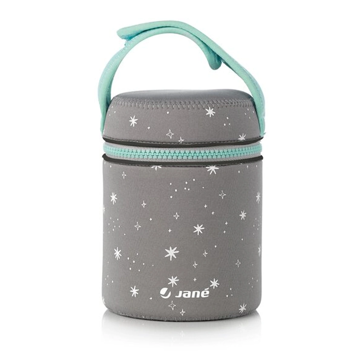 Termosuri - Termos mancare solida bebelusi, Jane, otel inoxidabil, 550 ml, Cu gentuta din izopren, Mint